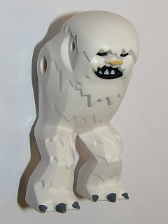 Lego Wampa Body with Face Pattern / White