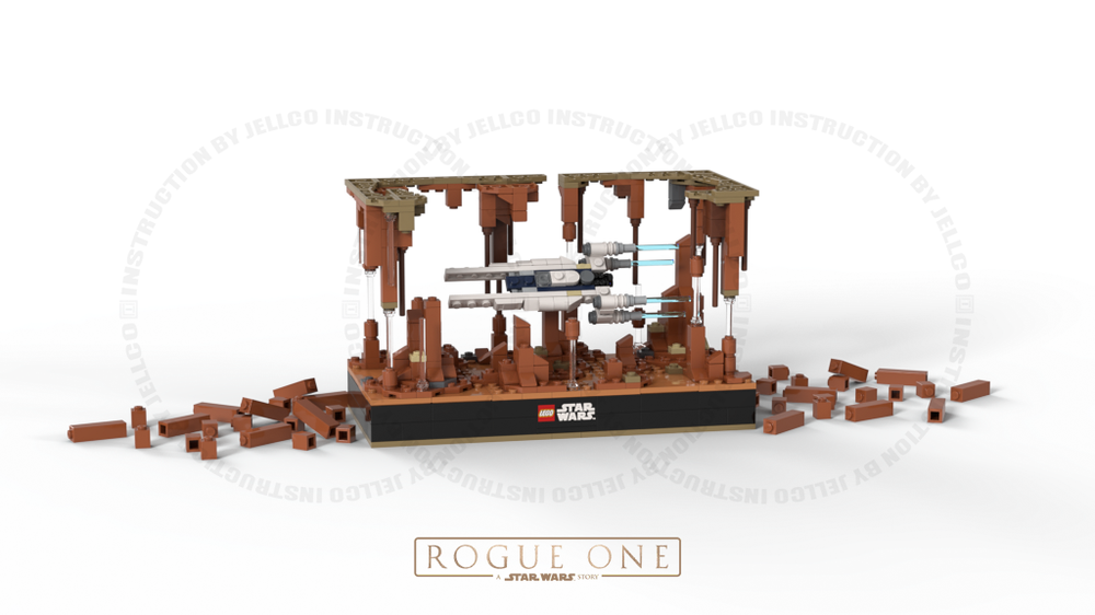 Lego Rogue One Micro Diorama : Escape from JEDHA