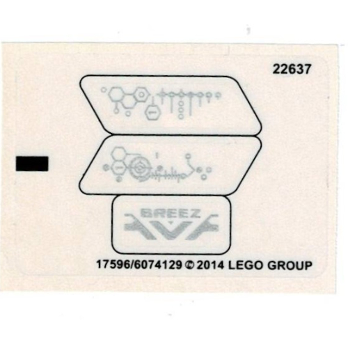 Lego Sticker Sheet for Set 44027-1