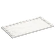 Lego Plate Special 6 x 12 with Studs on 3 Edges / White