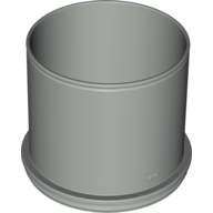Lego Duplo Ball Tube Straight / Light Gray