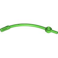 Lego Bar Curved with Axle End and 1 x 1 Round Plate / Bright Green
