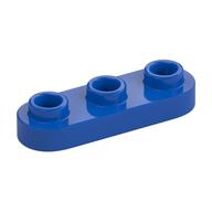 Lego Plate Special 1 x 3 Rounded with 3 Open Studs / Blue