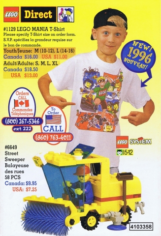 Lego 1996 Insert - Lego Direct - US/Canadian (4103358)