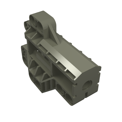 Lego Technic Pin Connector Block 7 x 3 / Dark Gray