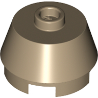 Lego Brick Round 2 x 2 Truncated Cone / Dark Tan