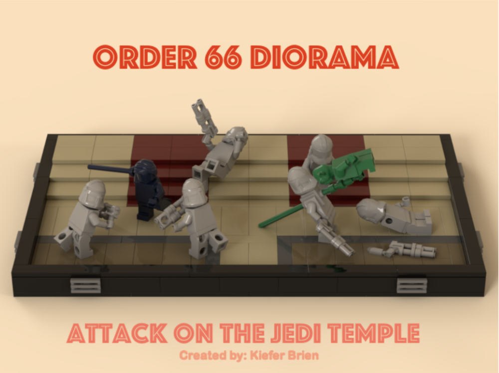Lego Order 66: Attack on the Jedi Temple Diorama
