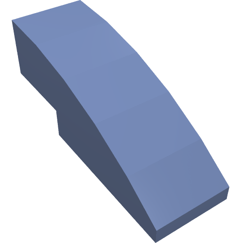 Lego Brick Curved 3 x 1 No Studs / Sand Blue