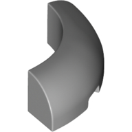 Lego Brick Round Corner 3 x 3 x 1 No Studs / Light Bluish Gray
