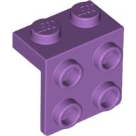 Lego Bracket 1 x 2 - 2 x 2 / Medium Lavender