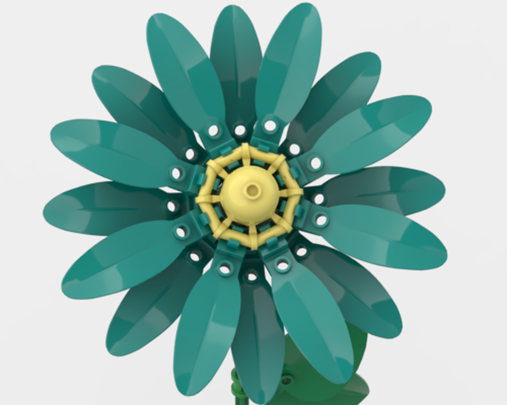 Lego Blue Flower
