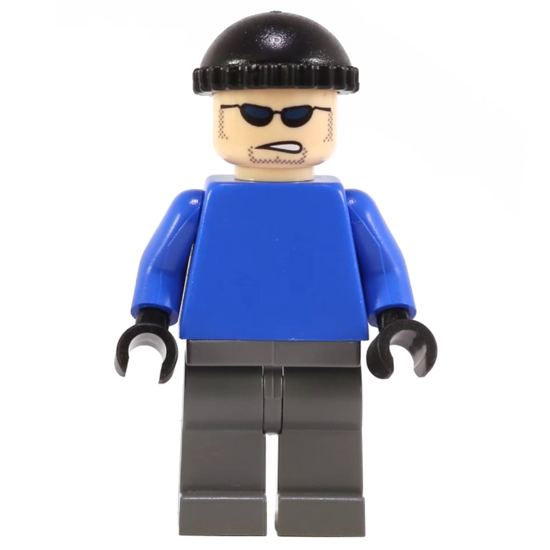 Lego Mr. Freeze's Henchman with Plain Blue Torso