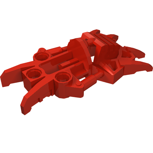Lego Large Figure Foot, Claws, Toa Inika / Red