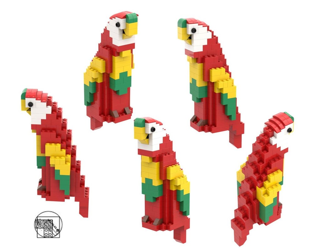 Lego Maxi figure Red Parrot
