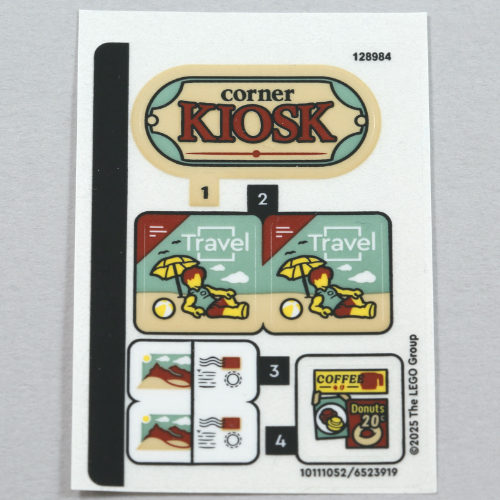 Lego Sticker Sheet for Set 40757-1 / [No Color/Any Color]