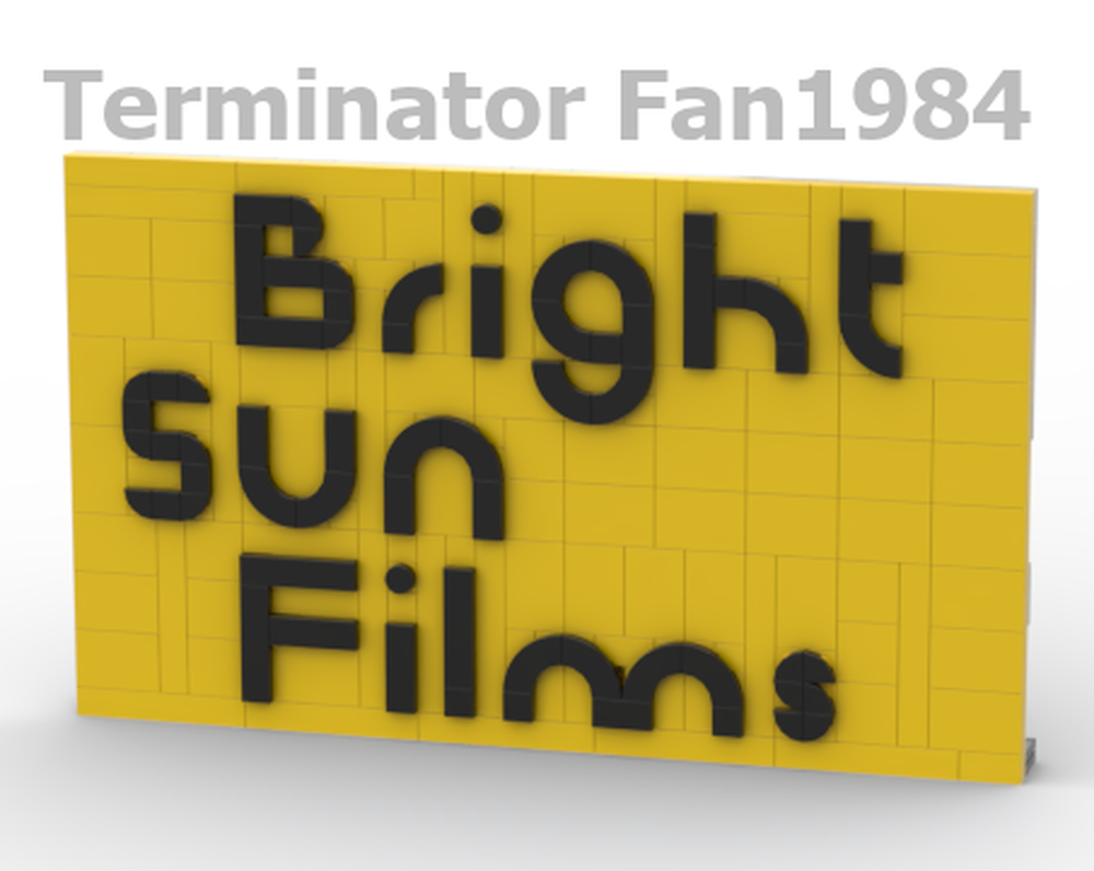 Lego Bright Sun Films Sign