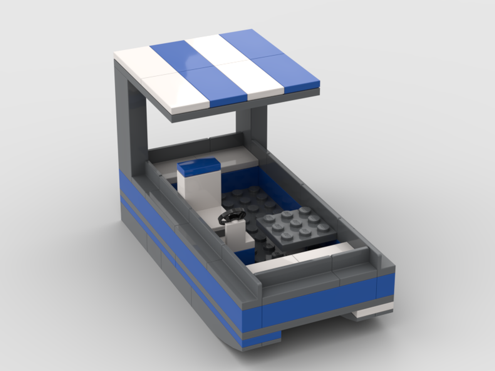 Lego Blue and Gray Pontoon