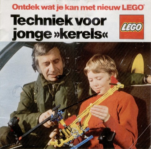 Lego 1977 Large Technic Dutch 18.5cm x 18.5cm with parchment inlays (98815-NL)