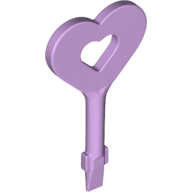 Lego Tile Remover Key, Heart [DOTS] / Lavender