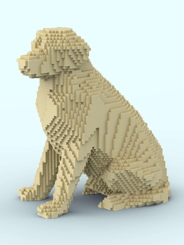 Lego Labrador Dog - 2021 redesign