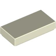 Lego Tile 1 x 2 with Groove / Glow in Dark White