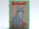 Lego Minifigure, Utensil Book 2 x 3 with Gray Cat Pattern (Stickers) - Set 3201 / Light Green