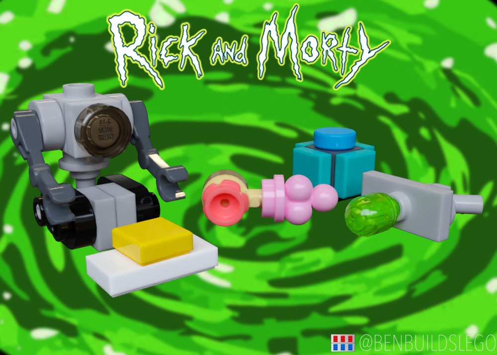 Lego Rick and Morty objects