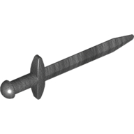 Lego Weapon Sword / Greatsword Pointed with Thin Crossguard / Pearl Titanium