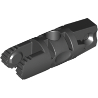 Lego Hinge Cylinder 1 x 3 Locking with 1 Finger and 2 Fingers On Ends, with Hole, 7 Teeth / Black