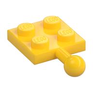 Lego Plate Special 2 x 2 with Towball / Yellow