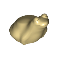 Lego Animal, Frog / Tan
