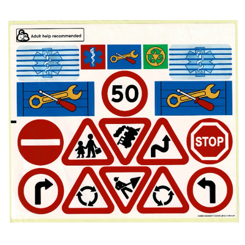 Lego Sticker Sheet for Set 9211-1