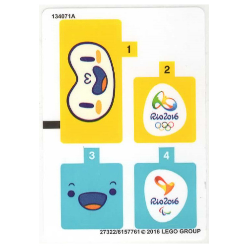 Lego Sticker Sheet for Set 40225-1 / [No Color/Any Color]