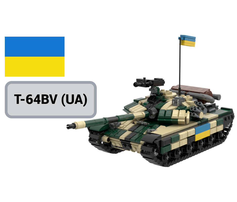 Lego T-64BV Ukrainian Main Battle Tank 1/35 Scale