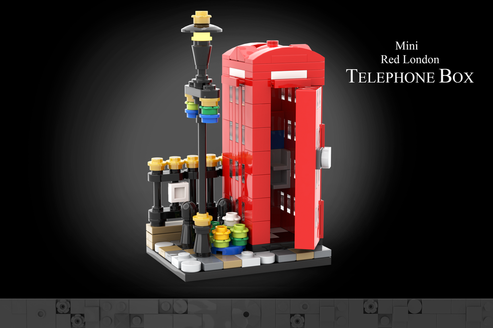 Lego Mini Red London Telephone Box