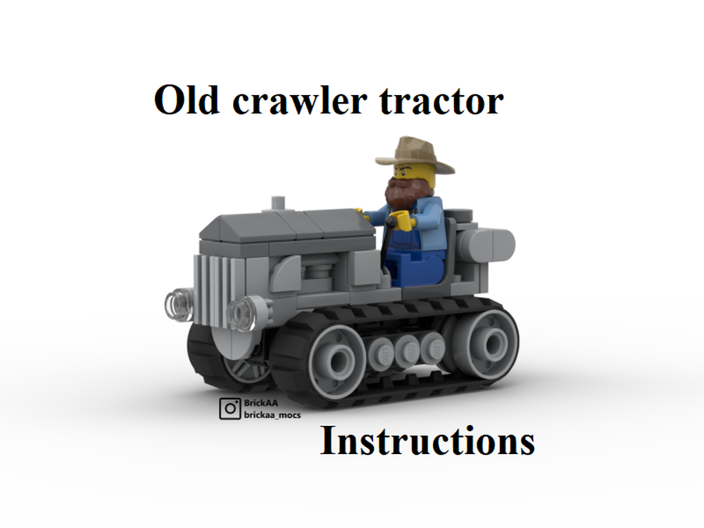 Lego Old crawler tractor