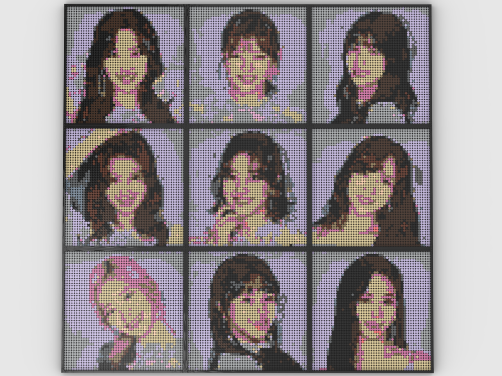 Lego Twice Portrait Mosaics