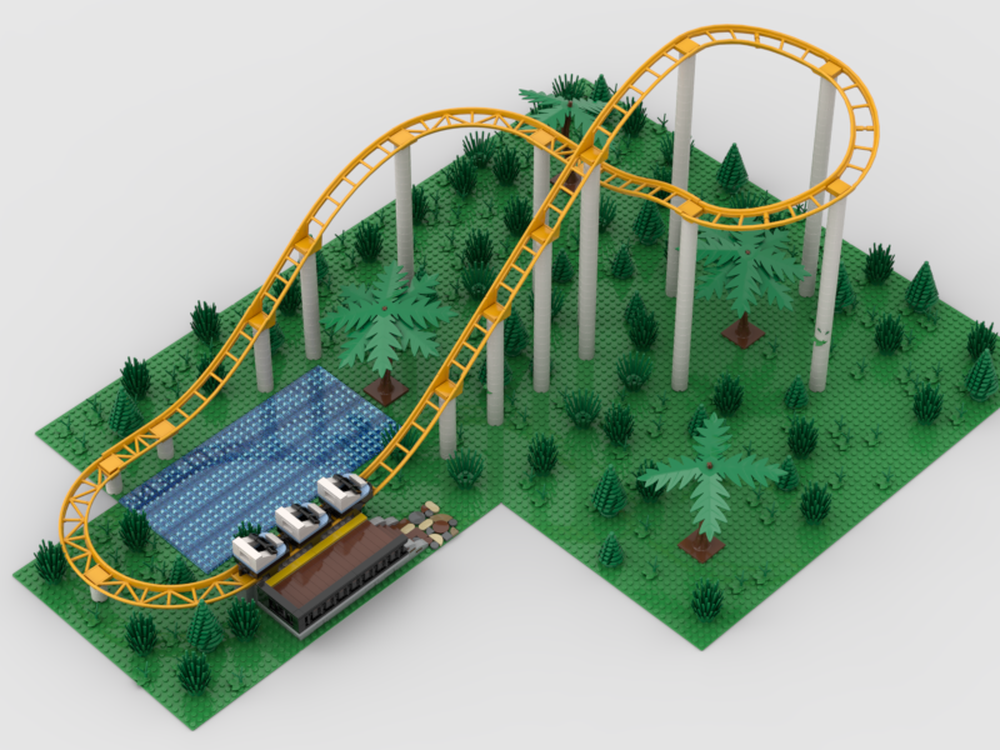 Lego roller coaster