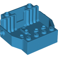 Lego Vehicle Base 6 x 5 x 2 [2 Seats] / Dark Azure