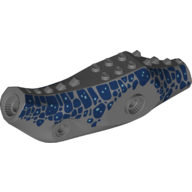 Lego Animal Body Part, Dinosaur, Baryonyx Body with Dark Blue Spots, Dark Bluish Gray Back