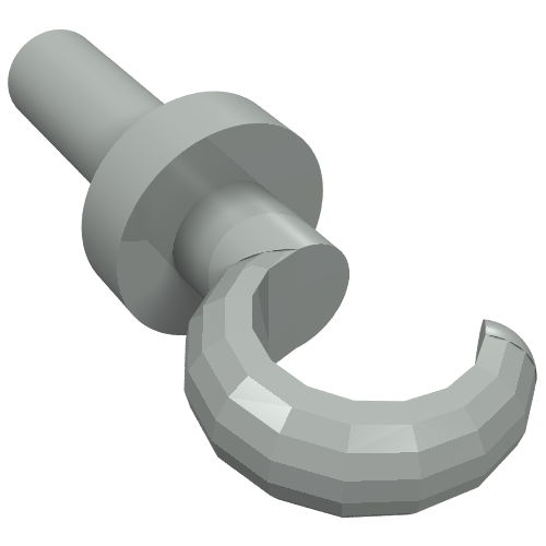 Lego Hand Pirate Hook / Light Gray