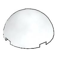 Lego Dome Hemisphere 4 x 4 Multifaceted / White