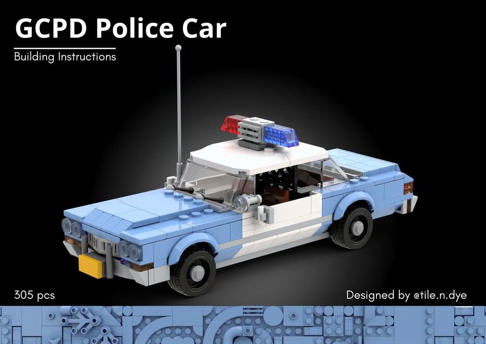 Lego GCPD Police Car - LEGO CITY MOC INSTRUCTIONS