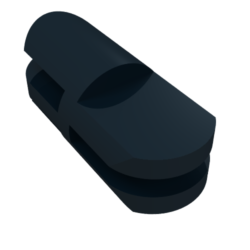 Lego Arm Piece Straight with 2 and 3 Fingers / Black