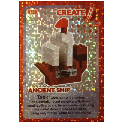 Lego Trading Card, Create The World - Ancient Ship (foil)