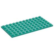 Lego Plate 6 x 12 / Dark Turquoise