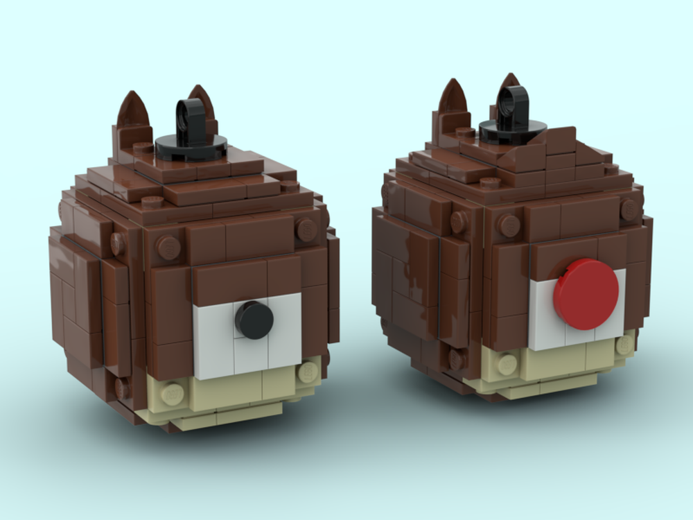 Lego Chip and Dale Ornaments