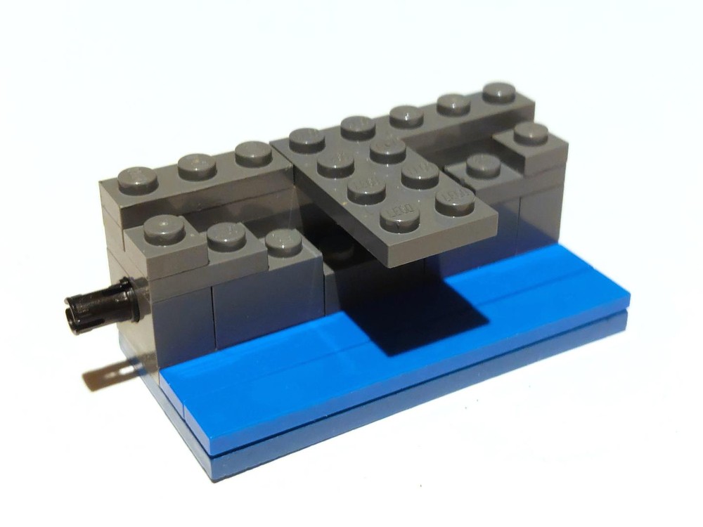 Lego Canal Module with Bridge and Underpass