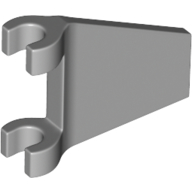 Lego Flag 2 x 2 Trapezoid with Flared Area between Clips / Light Bluish Gray