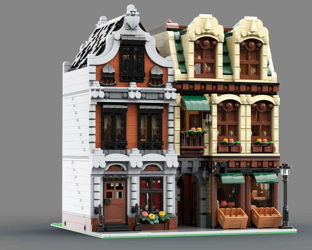 Lego DownTown Appartments - Modular Building [2025 Redesign]